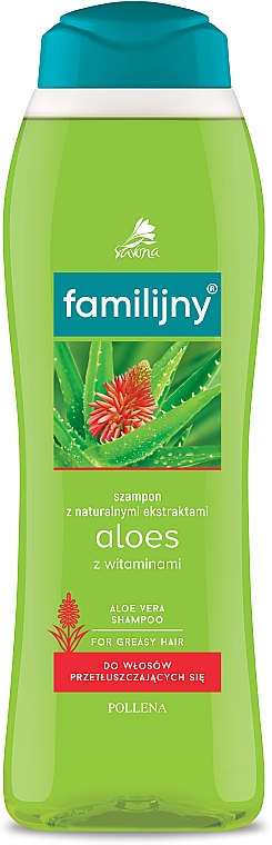 Шампунь для жирного волосся - Pollena Savona Familijny Aloe & Vitamins Shampoo — фото N3