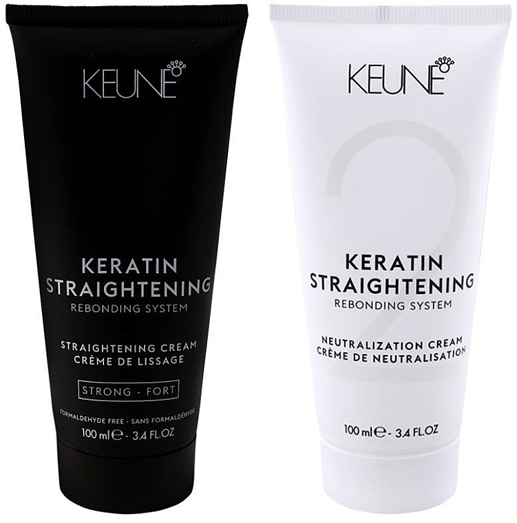 Лечащая система кератинового выпремления - Keune Keratin Straightening Rebonding System Strong  — фото N2