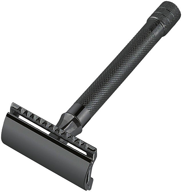 Станок для гоління Т-подібний, 23В - Merkur Safety Razor Closed Comb Black Coating — фото N1