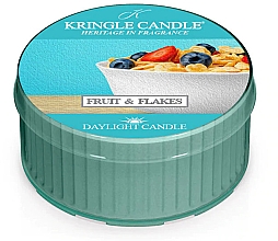 Парфумерія, косметика Чайна свічка - Kringle Candle Fruit & Flakes DayLight Candle