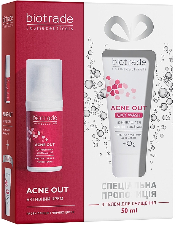 УЦЕНКА Набор - Biotrade Acne Out (f/gel/50ml + f/cr/30ml) * — фото N1