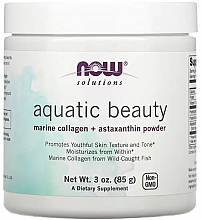 Парфумерія, косметика Морський колаген + астаксантин - Now Foods Solutions Aquatic Beauty,