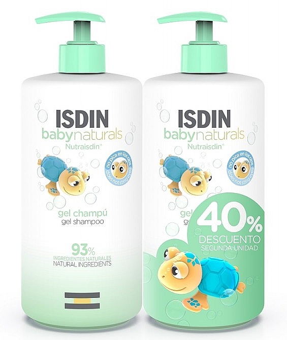 Набор - Isdin Baby Naturals Duo (shmp/gel/2*750ml) — фото N1