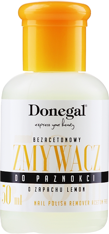 Жидкость для снятия лака с витамином E, лимон - Donegal Nail Polish Remover — фото N1