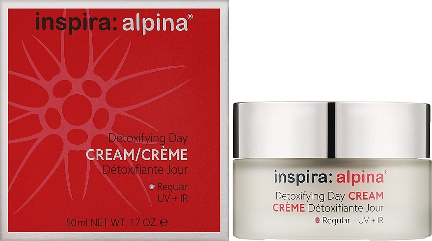 Денний детокс-крем для нормалізації шкіри - Inspira:cosmetics Inspira:Alpina Detoxifying Day Cream Regular — фото N2