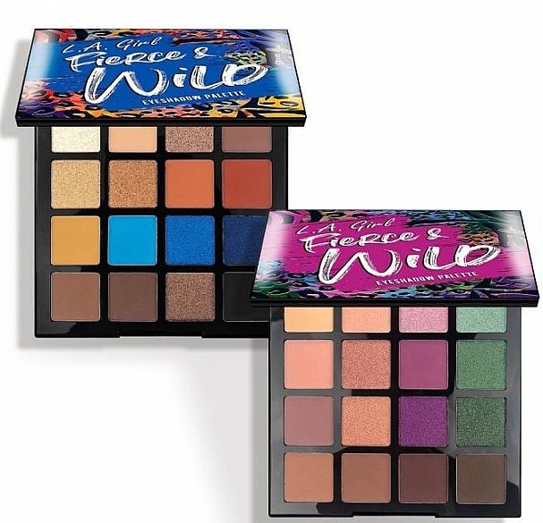 Палетка теней для век - L.A. Girl Fierce & Wild Eyeshadow Palette — фото N3