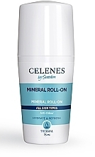 ПОДАРОК! Термальный дезодорант с отбеливающим эффектом для всех типов кожи - Celenes Thermal Mineral Roll On-Whitening All Skin Types — фото N1