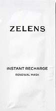 Парфумерія, косметика Оновлювальна маска для обличчя - Zelens Instant Recharge Renewal Mask (пробник)