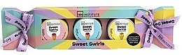 Духи, Парфюмерия, косметика Набор - IDC Institute Sweet Swirls Lip Trio (l/scrub/20ml + l/balm/20ml + l/butter/20ml)