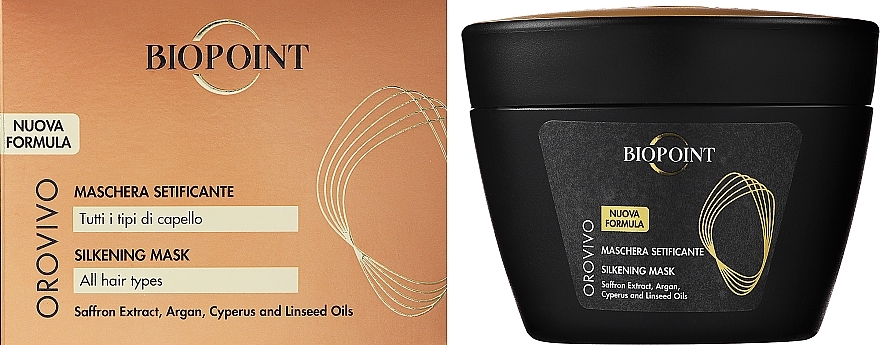Маска для волос с жидким золотом - Biopoint Maske Orovivo — фото N2