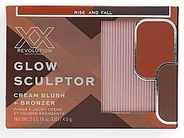 Кремові рум'яна і бронзер - XX Revolution Glow Sculptor Cream Blush & Bronzer — фото N1