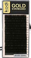 Духи, Парфюмерия, косметика Накладные ресницы Gold Standart B 0.05 (16 рядов: 12 мм) - Kodi Professional