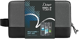 Духи, Парфюмерия, косметика Набор - Dove Men+Care Clean Comfort Self Care (sh/gel/250ml + deo/150ml + shmp/250ml + bag)