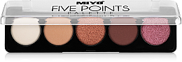 Духи, Парфюмерия, косметика УЦЕНКА Палетка теней для век - Miyo Five Points Palette *