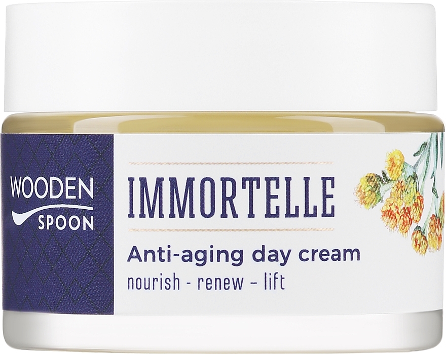 Дневной крем для лица - Wooden Spoon Anti-Aging Day Cream Immortelle & Superseeds — фото N2