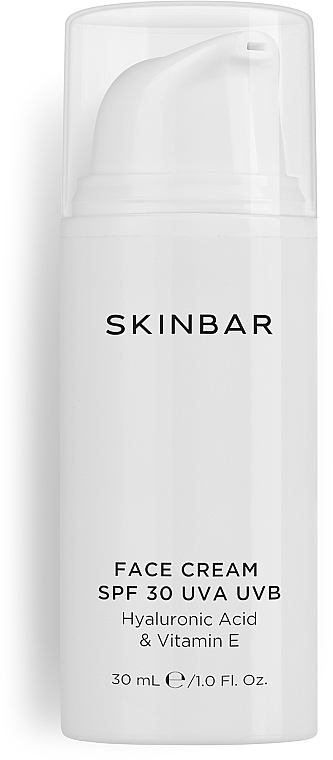 Крем для обличчя сонцезахисний з SPF 30 - SKINBAR SPF 30 UVA & UVB Face Cream — фото N2