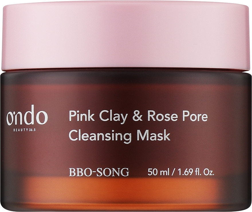 Очищающая маска с розовой глиной и розой - Ondo Beauty 36.5 Pink Clay & Rose Pore Cleansing Mask — фото N1