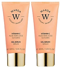 Духи, Парфюмерия, косметика Набор - Warda Skin Glow Boost Vitamin C Gel Serum (gel/serum/2x30ml)