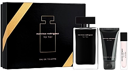 Духи, Парфюмерия, косметика Narciso Rodriguez For Her - Набор (edt/100ml + edt/mini/10ml + b/lot/50ml)