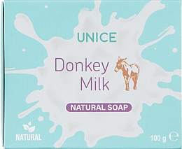 Натуральне мило з ослячим молоком - Unice Donkey Milk Natural Soap — фото N1