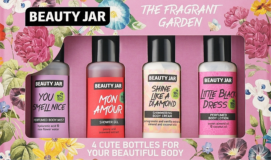 Набор - Beauty Jar The Fragrant Garden (b/mist/80ml + sh/gel/80ml + b/cr/80ml + b/lot/80ml) — фото N1