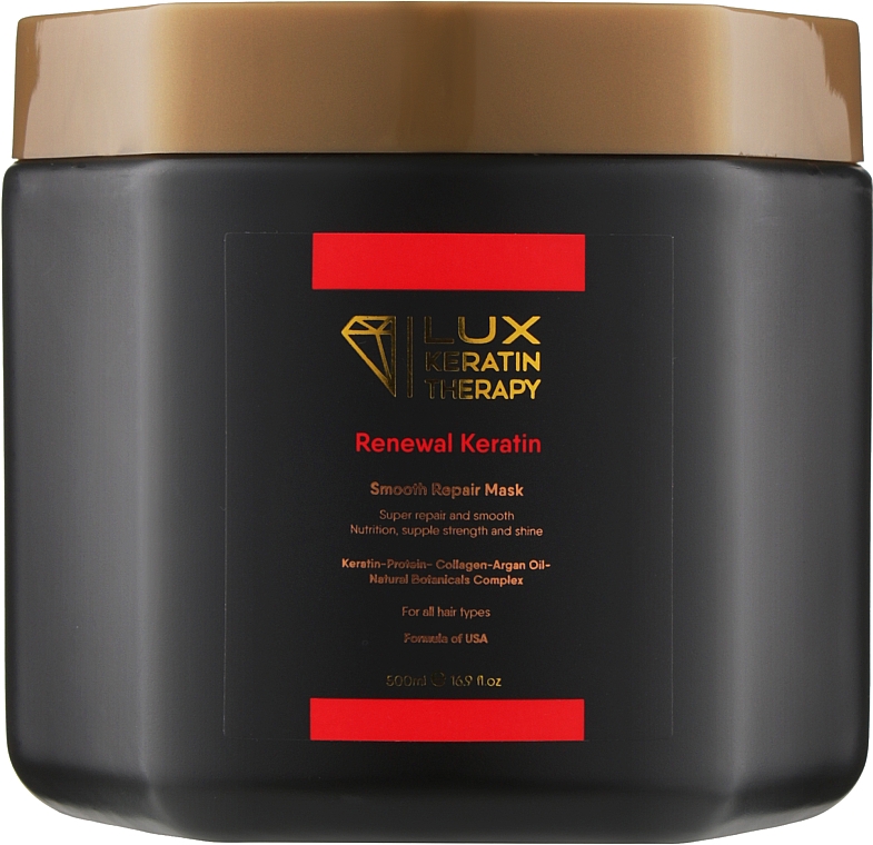 Розгладжувальна маска для волосся - Lux Keratin Therapy Renewal Keratin — фото N1