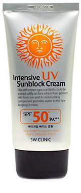Интенсивный солнцезащитный крем - 3W Clinic Intensive UV Sunblock Cream SPF50+