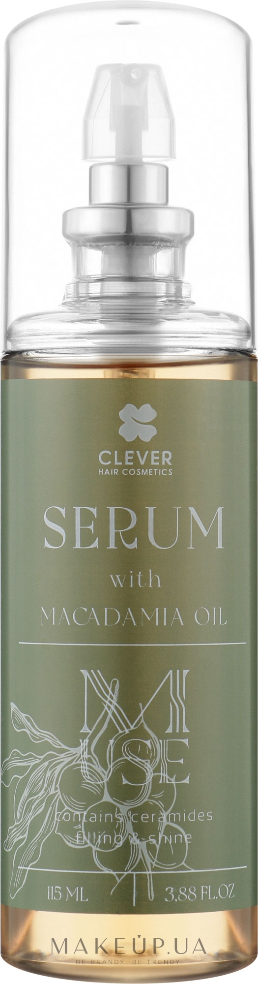 Сироватка для волосся з олією макадамії - Clever Hair Cosmetics M-USE Serum With Macadamia Oil — фото 115ml