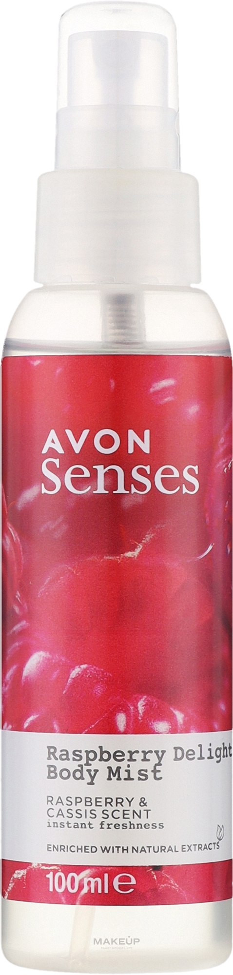 Мист для тела "Малина и черная смородина" - Avon Senses Raspberry Delight Body Mist — фото 100ml