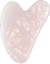 Парфумерія, косметика Скребок для обличчя "Гуаша", рожевий жадеїт - Palsar7 Rose Quartz Guasha Massage Plate
