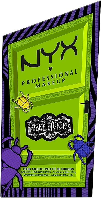 Палетка для макияжа - NYX Professional Makeup Beetlejuice Color Palette — фото N3