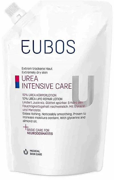 Лосьон для тела с 10% мочевиной - Eubos Med Urea Intensive Care Urea 10% Lipo Repair Refill (сменный блок) — фото N1