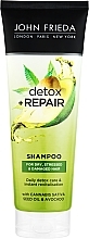 Шампунь для очищения и восстановления волос - John Frieda Detox & Repair Shampoo (туба) — фото N1
