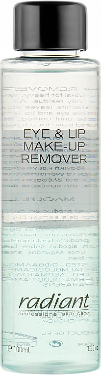 Двофазний лосьйон для зняття макіяжу - Radiant Eye&Lip Make Up Remover