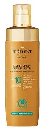 Молочний спрей для тіла SPF 10 - Biopoint Solaire Latte Spray Sublimante SPF 10 — фото N1