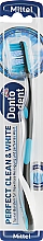 Зубная щетка, средней жесткости, черно-бирюзовая - Dontodent Perfect Clean & White Mittel — фото N2