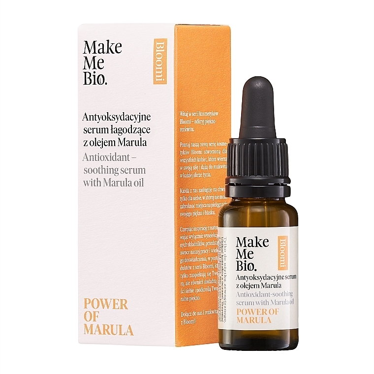 Антиоксидантная успокаивающая сыворотка с маслом марулы - Make Me Bio Power of Marula — фото N1