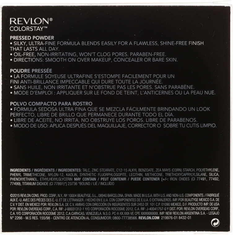 Стойкая компактная пудра - Revlon Colorstay Finishing Pressed Powder — фото N3