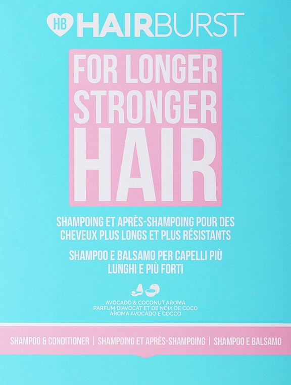 Набір - Hairburst For Longer Stronger Hair (shm/350ml + cond/350ml)