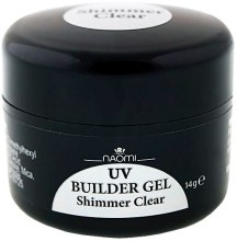 Духи, Парфюмерия, косметика Строительный гель - Naomi UV Builder Gel Shimmer Clear