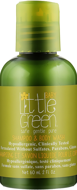 Шампунь для волос и тела для младенцев - Little Green Baby Shampoo & Body Wash — фото N1