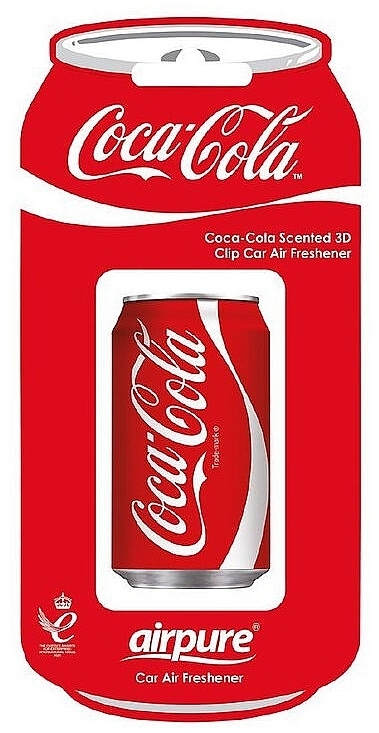 Автомобильный освежитель воздуха "Кока-кола" - Airpure Car Vent Clip Air Freshener Coca-Cola — фото N1