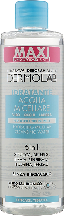 Мицеллярная вода 6 в 1 - Deborah Dermolab Water 6 In 1 — фото N1