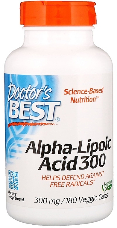 Альфа-липоевая кислота, 300 мг - Doctor's Best Alpha Lipoic Acid — фото N1