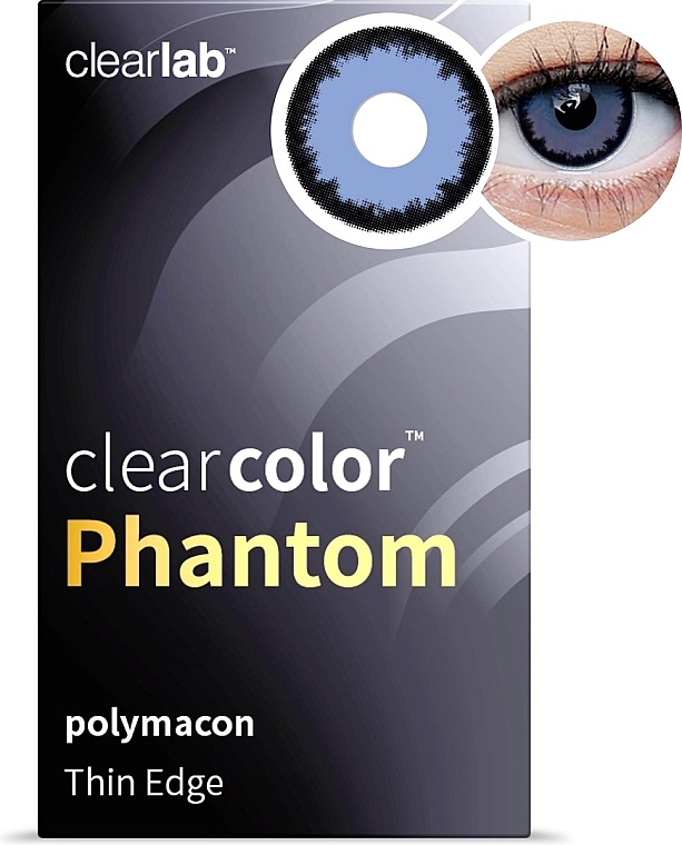 Кольорові контактні лінзи "Lestat", 2 шт. - Clearlab ClearColor Phantom — фото N1