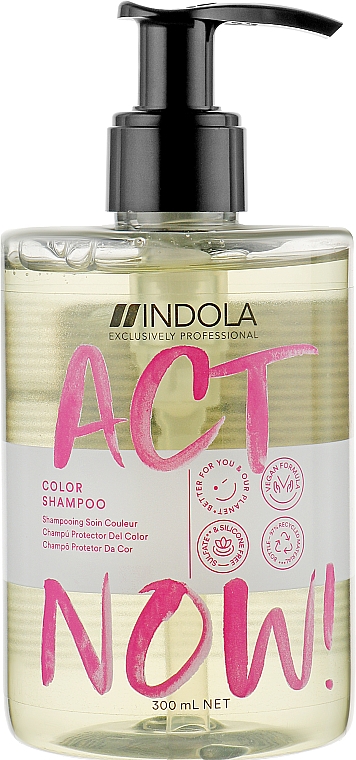 Шампунь для окрашенных волос - Indola Act Now! Color Shampoo — фото N3