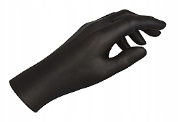 Рукавички нітрилові, чорні, розмір S - NeoNail — фото N1