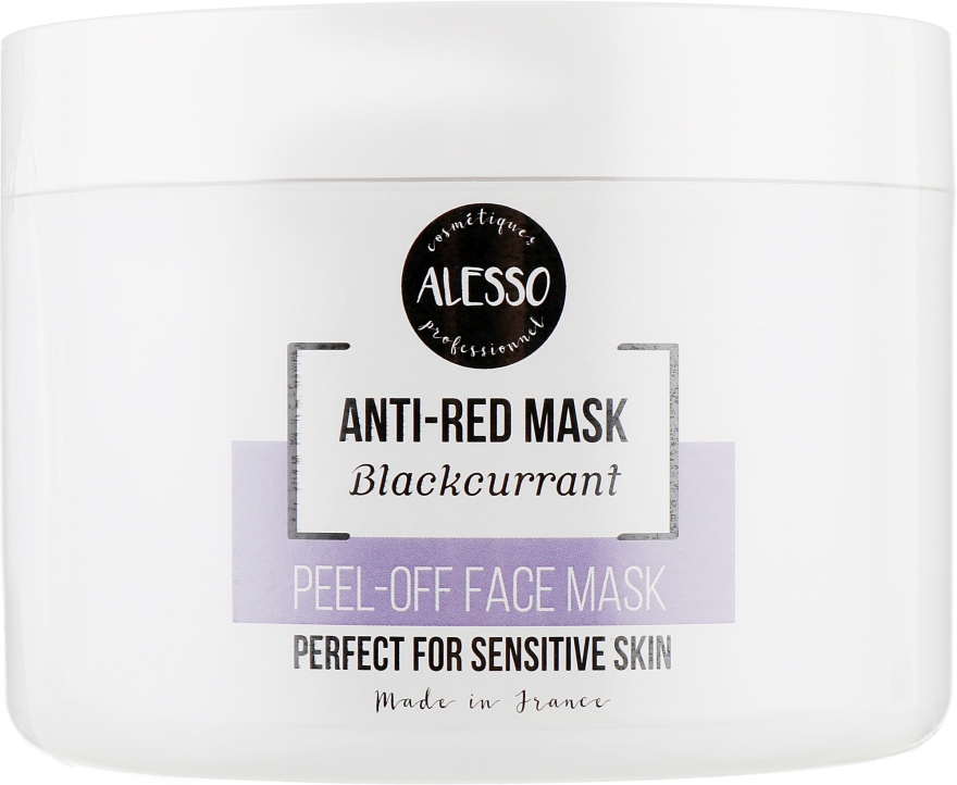 Маска для обличчя альгінатна, заспокійлива з чорною смородиною - Alesso Professionnel Alginate Peel-Off Face Mask — фото N3