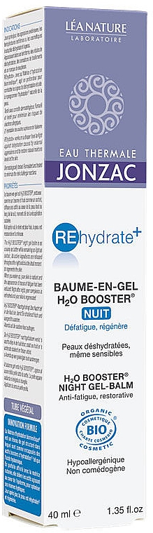 Ночной гель-бальзам - Eau Thermale Jonzac REhydrate+ H²O Booster Night Gel-Balm — фото N2