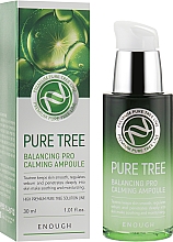 Сироватка для обличчя, з екстрактом чайного дерева - Enough Pure Tree Balancing Pro Calming Ampoule — фото N1